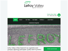 Tablet Screenshot of lefroyvalley.co.nz